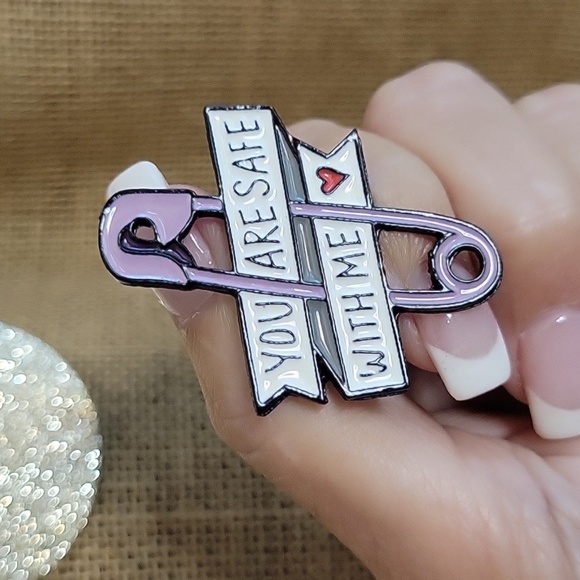 Beyond Adorable Jewelry - SAFE WITH ME PIN